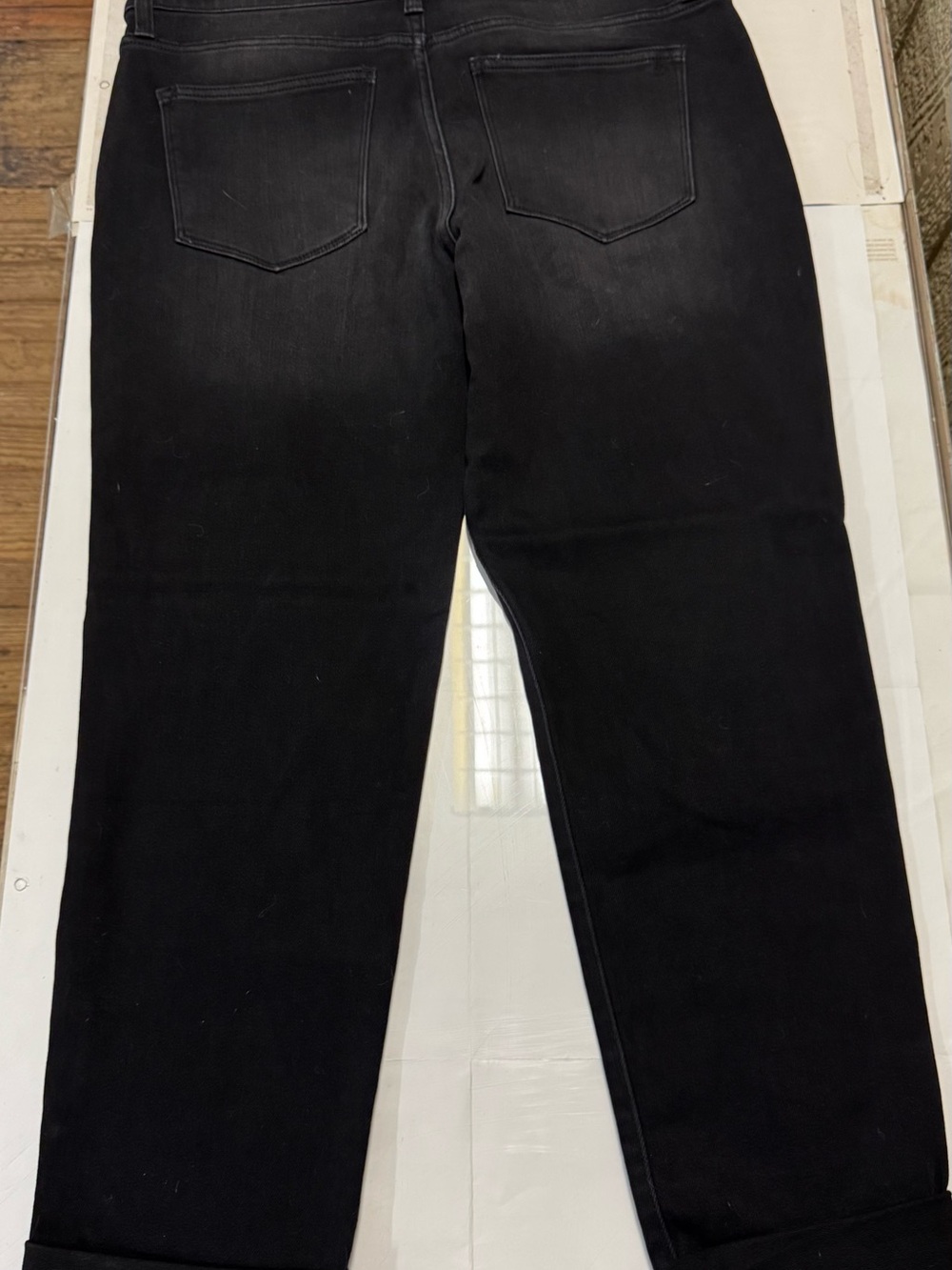 LuLaRoe Women’s Size 32 Black Magic Waistband Boyfriend Denim Stretch Jeans - Picture 4 of 4